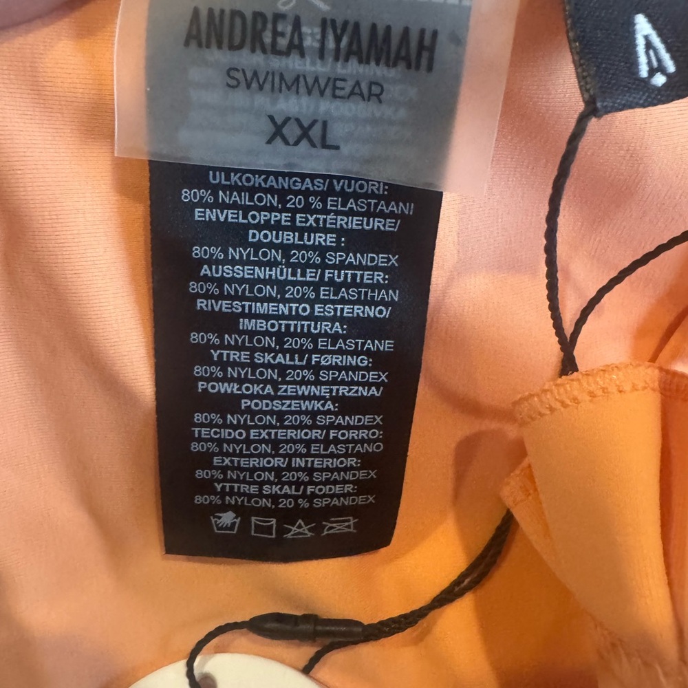 Andrea Iyamah Vibrant Orange Swimwear XXL - Picture 5 of 12